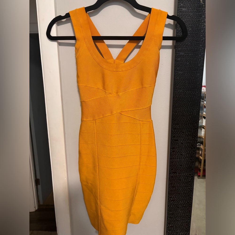Yellow Guess x Marciano Bandeaux Dress